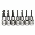 Williams Socket Set, 7 Pieces, 1/4 Inch Dr, 1/4 Inch Size JHWWSM-7HBA